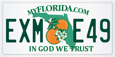 FL license plate EXME49