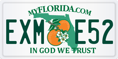 FL license plate EXME52