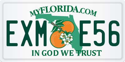 FL license plate EXME56