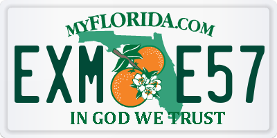 FL license plate EXME57