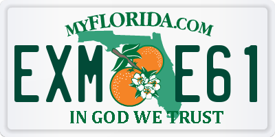 FL license plate EXME61