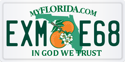 FL license plate EXME68