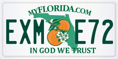 FL license plate EXME72
