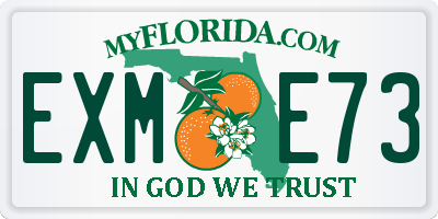 FL license plate EXME73