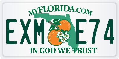 FL license plate EXME74