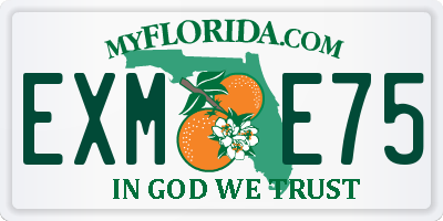 FL license plate EXME75