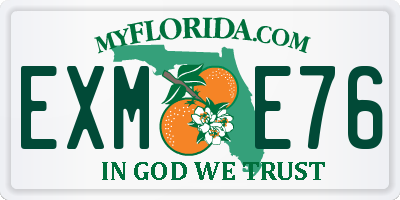 FL license plate EXME76