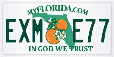 FL license plate EXME77