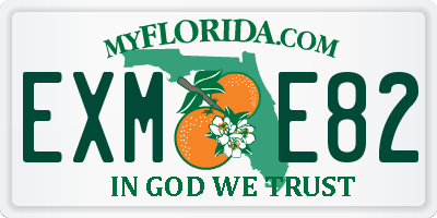 FL license plate EXME82