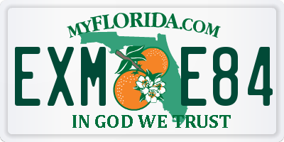 FL license plate EXME84
