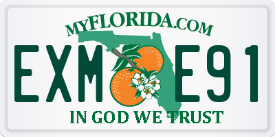 FL license plate EXME91