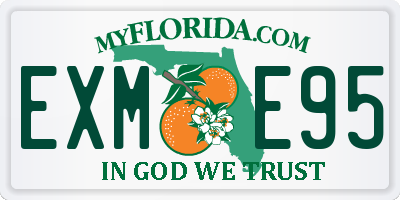 FL license plate EXME95
