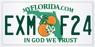 FL license plate EXMF24