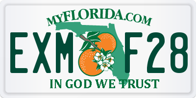 FL license plate EXMF28