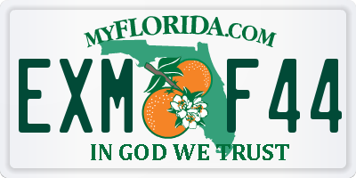 FL license plate EXMF44