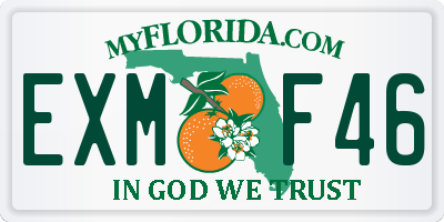 FL license plate EXMF46