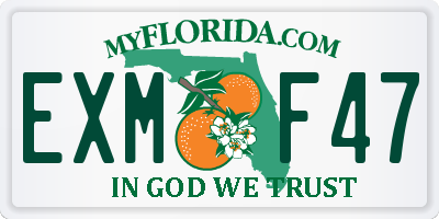 FL license plate EXMF47