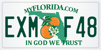 FL license plate EXMF48