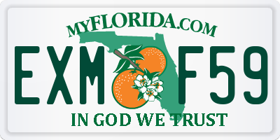 FL license plate EXMF59