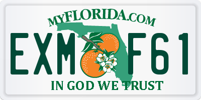 FL license plate EXMF61