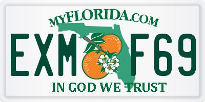 FL license plate EXMF69