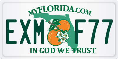 FL license plate EXMF77
