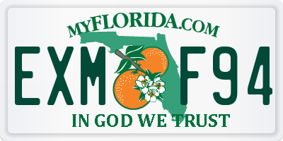 FL license plate EXMF94