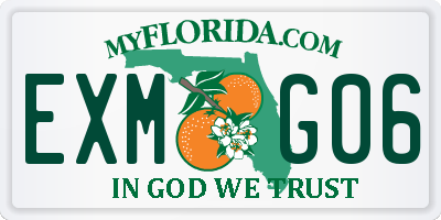 FL license plate EXMG06