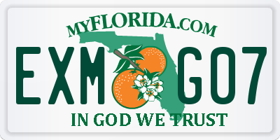 FL license plate EXMG07
