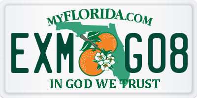 FL license plate EXMG08