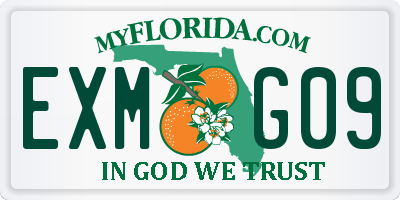 FL license plate EXMG09