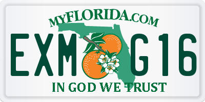 FL license plate EXMG16