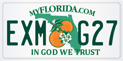 FL license plate EXMG27