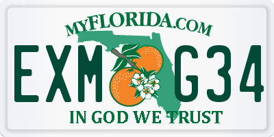 FL license plate EXMG34