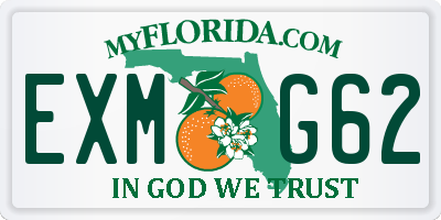 FL license plate EXMG62