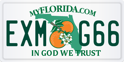 FL license plate EXMG66