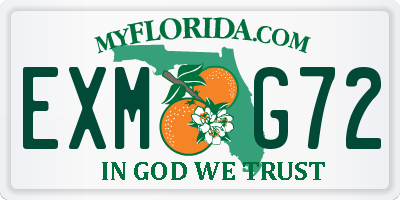 FL license plate EXMG72