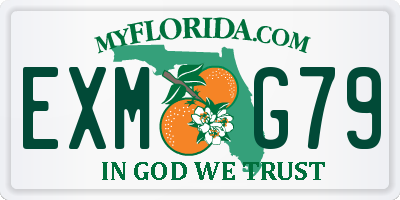 FL license plate EXMG79