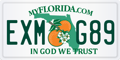FL license plate EXMG89