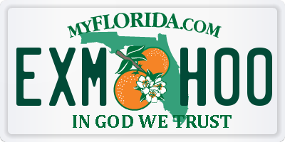 FL license plate EXMH00