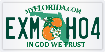 FL license plate EXMH04