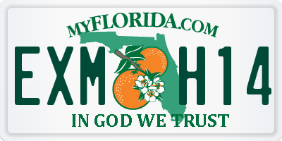 FL license plate EXMH14