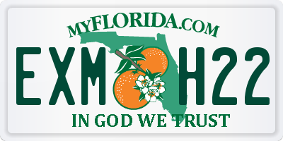 FL license plate EXMH22