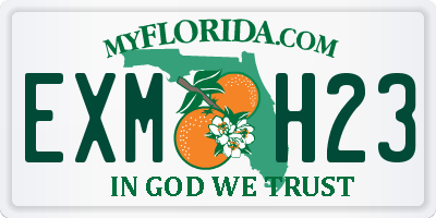 FL license plate EXMH23