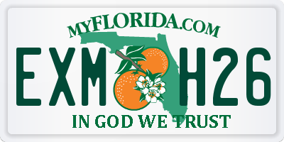 FL license plate EXMH26