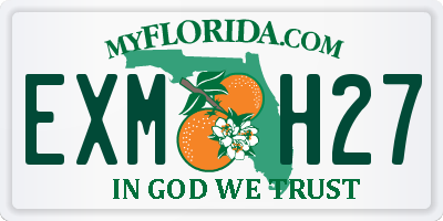 FL license plate EXMH27