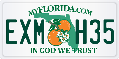 FL license plate EXMH35