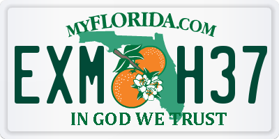 FL license plate EXMH37