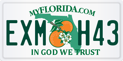 FL license plate EXMH43