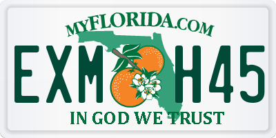 FL license plate EXMH45